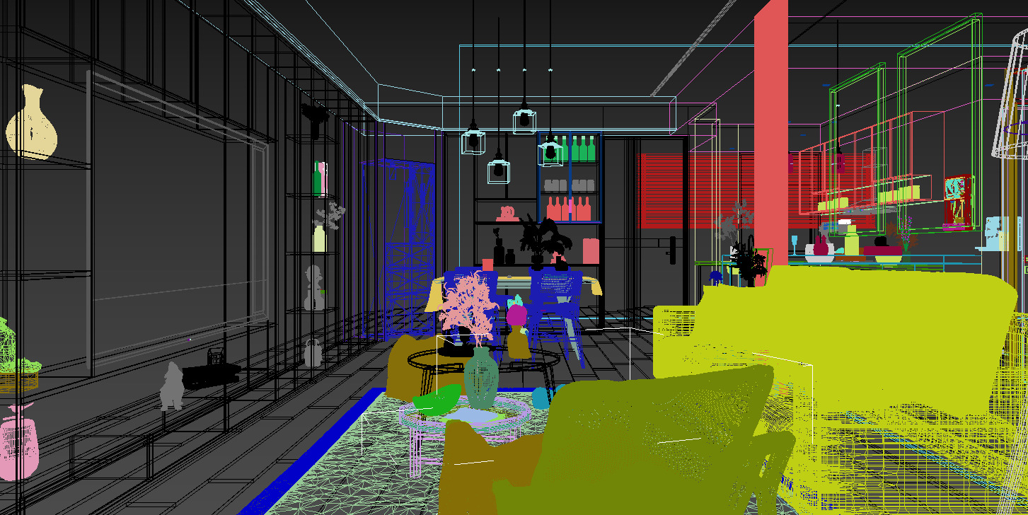 Living Room 3D model_8