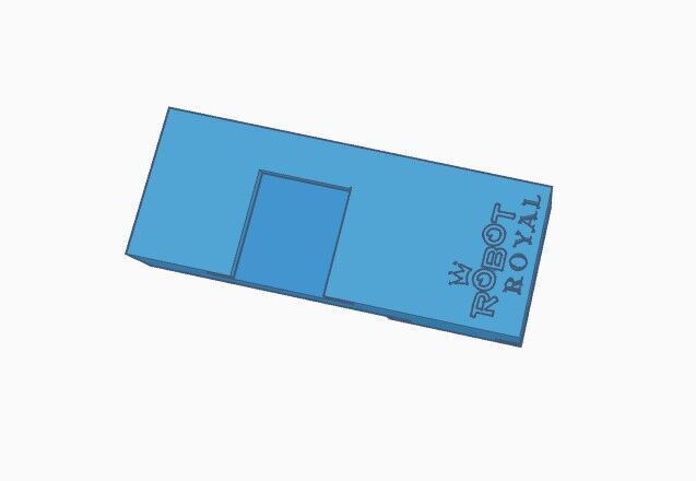 Off-Set Cold Shoe for Robot Royal camera and other cameras 3D print model_3