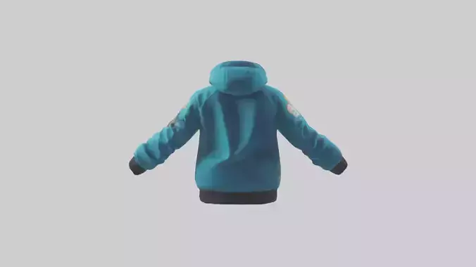Cartoon Ski Jacket model 3D model