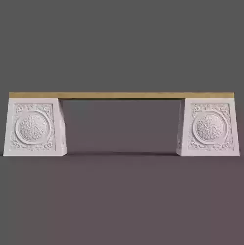 Elegant Monitor Stand 3D STL File for Desk Decoration 3D print model