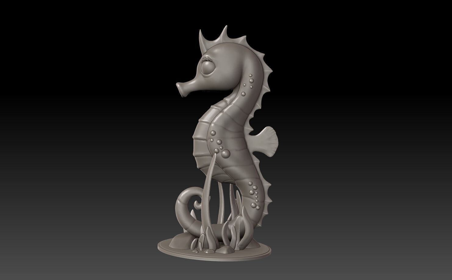 Seahorse 3D Print Model 3D print model_1