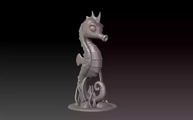 Seahorse 3D Print Model