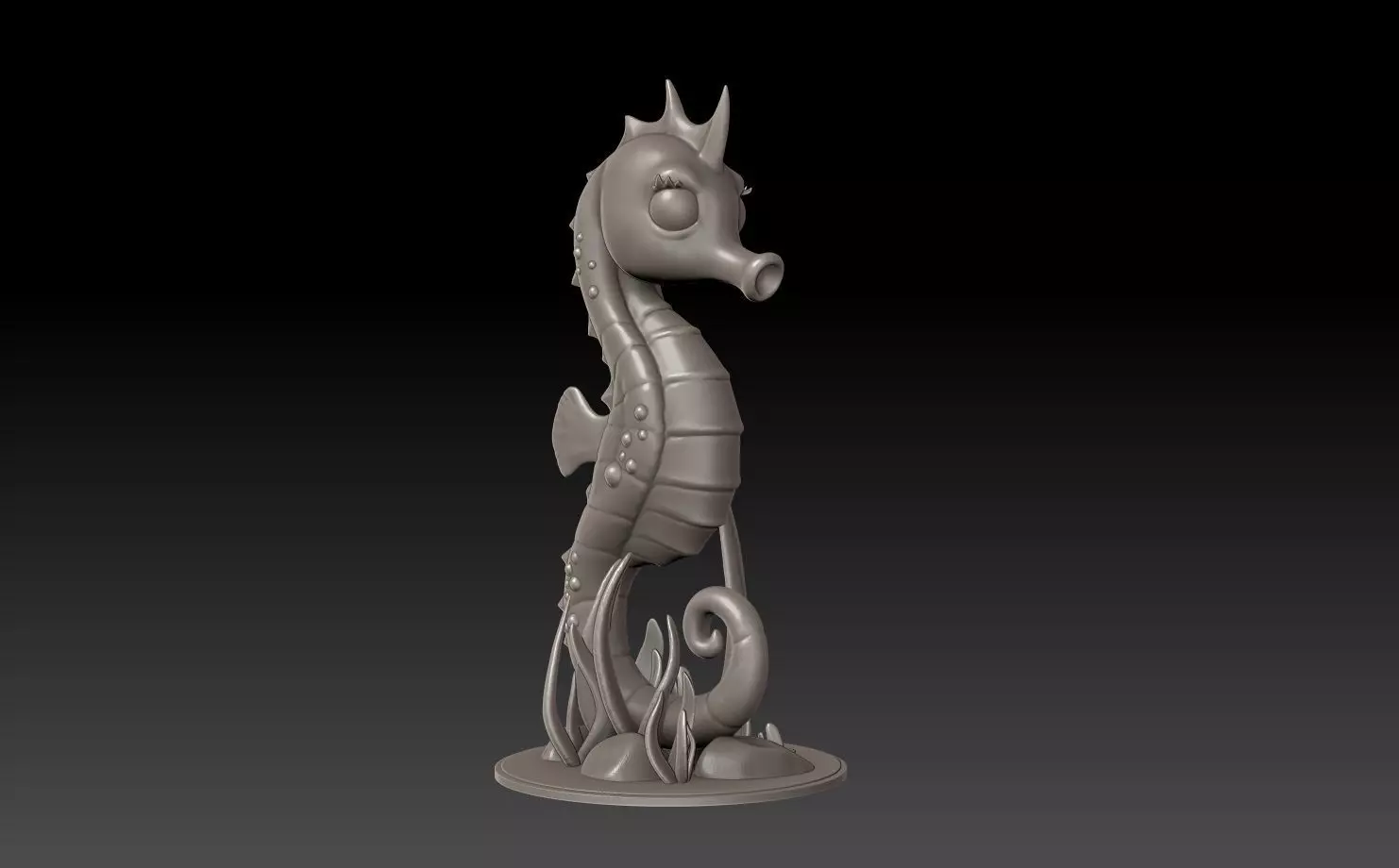 Seahorse 3D Print Model 3D print model_0