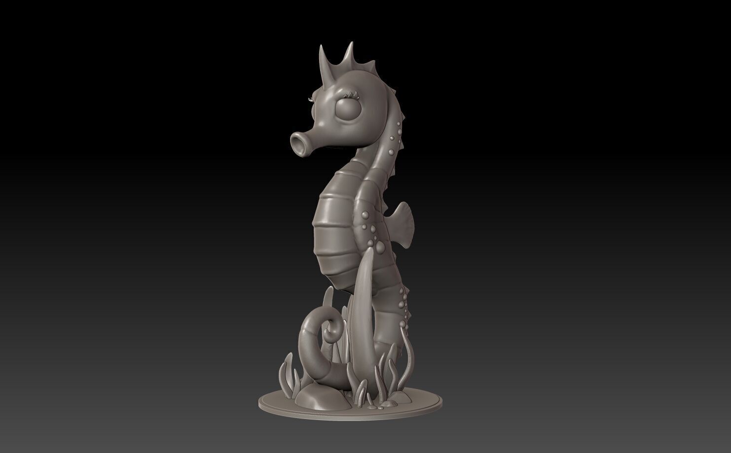Seahorse 3D Print Model 3D print model_2