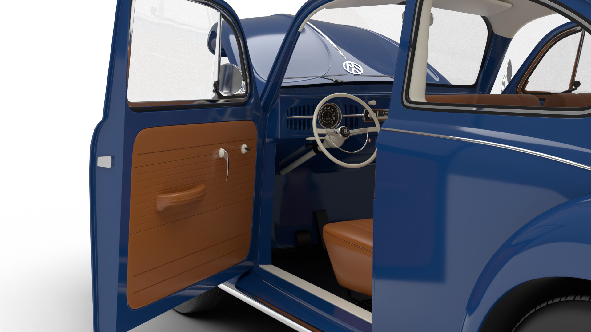Volkswagen Beetle 1300 1963 HQ 3d model 3D model_15