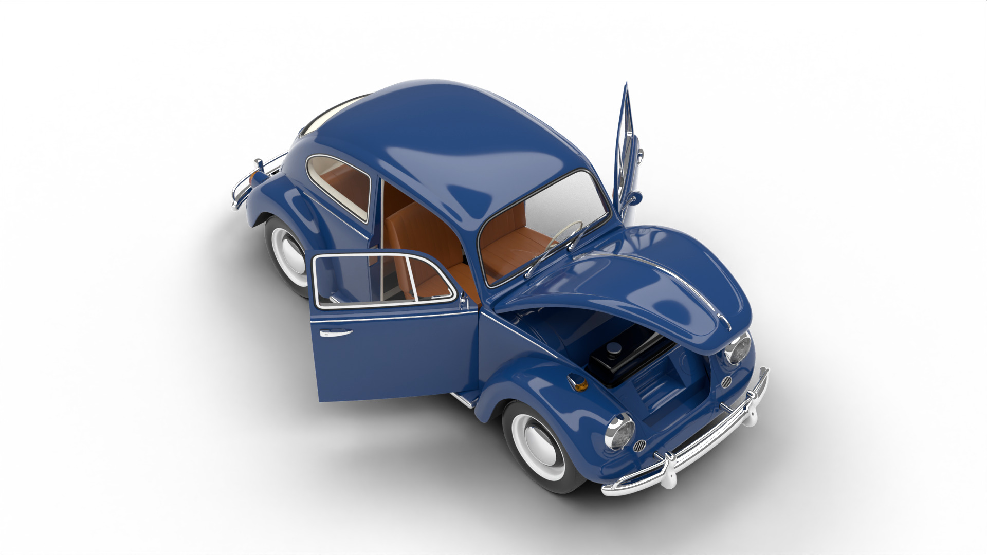 Volkswagen Beetle 1300 1963 HQ 3d model 3D model_8