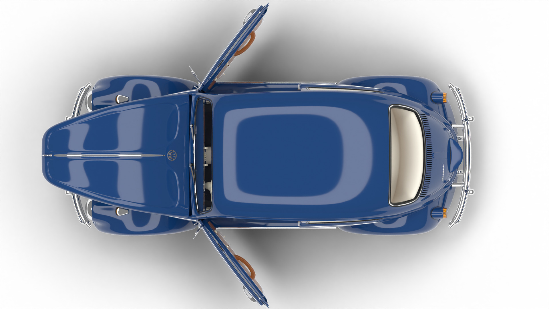 Volkswagen Beetle 1300 1963 HQ 3d model 3D model_13