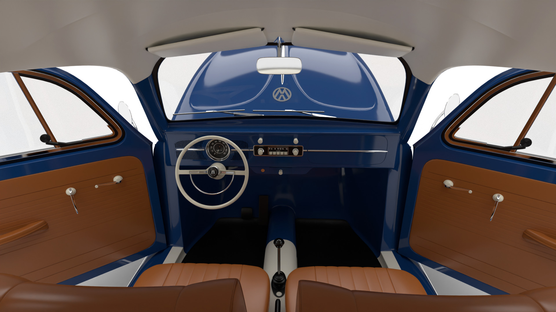 Volkswagen Beetle 1300 1963 HQ 3d model 3D model_19