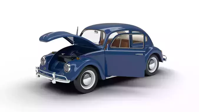 Volkswagen Beetle 1300 1963 HQ 3d model