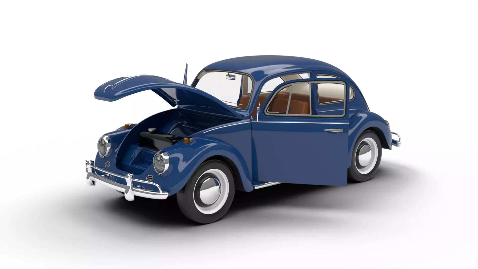Volkswagen Beetle 1300 1963 HQ 3d model 3D model_0