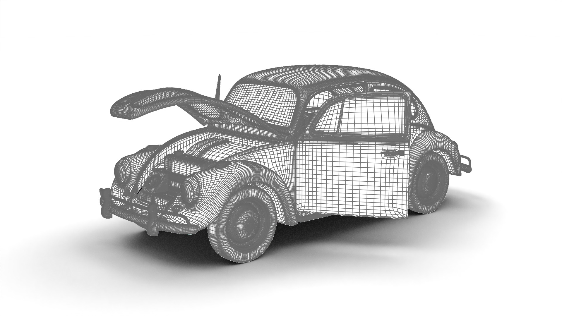 Volkswagen Beetle 1300 1963 HQ 3d model 3D model_25