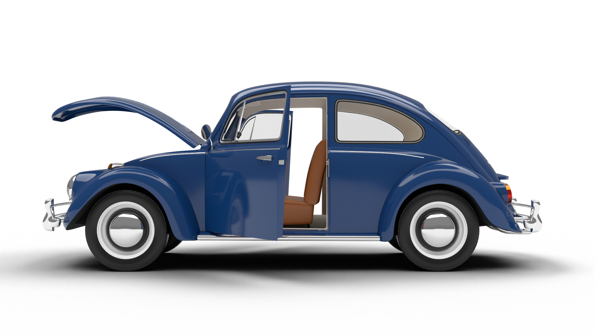 Volkswagen Beetle 1300 1963 HQ 3d model 3D model_10