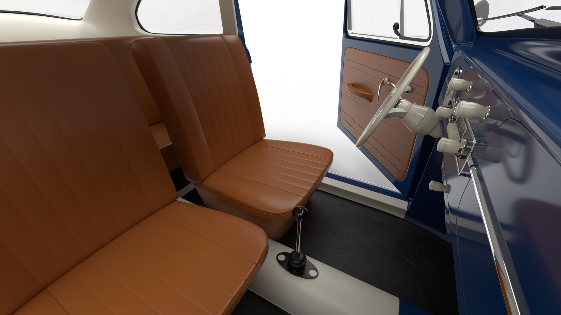 Volkswagen Beetle 1300 1963 HQ 3d model 3D model_24