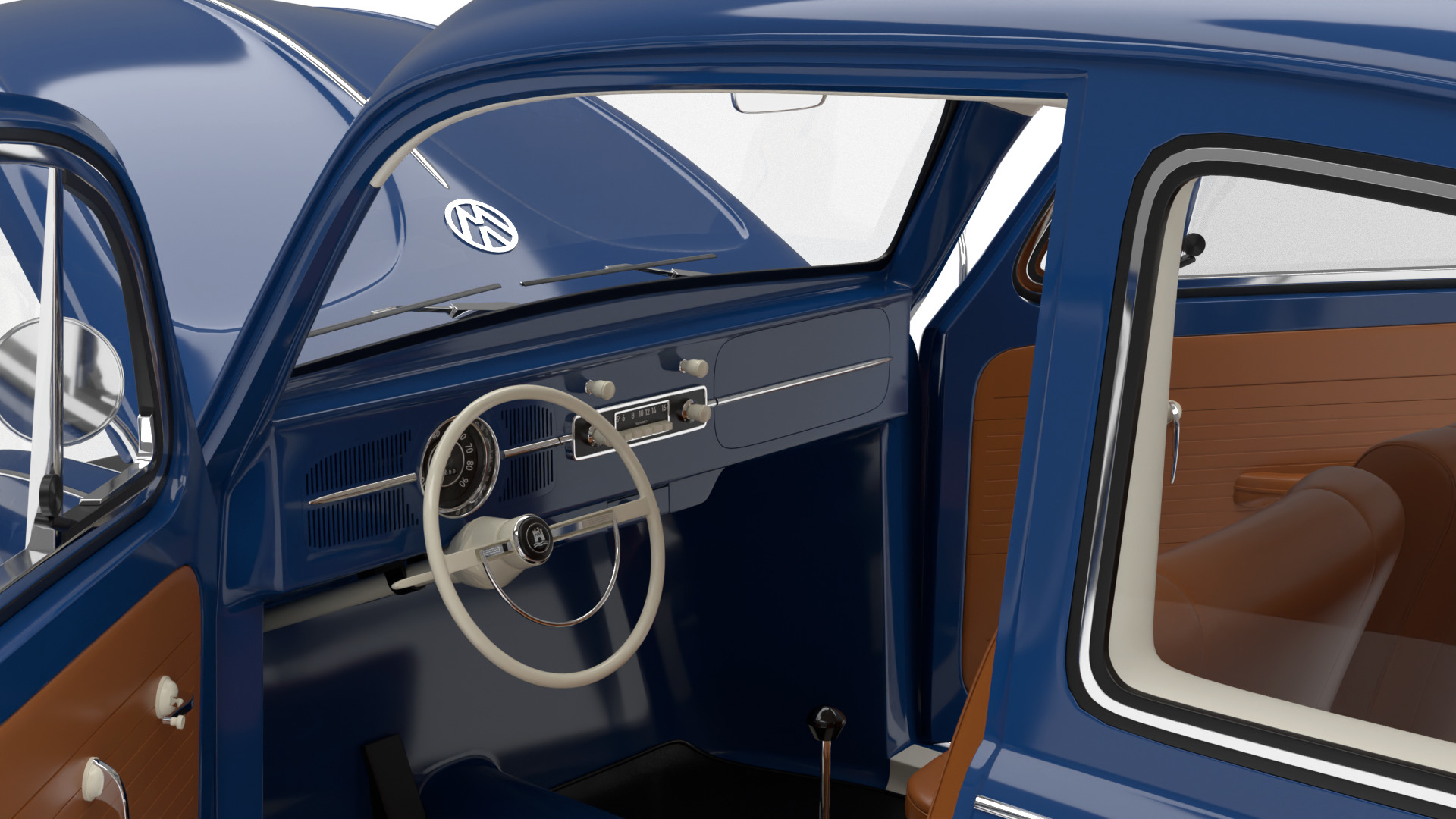 Volkswagen Beetle 1300 1963 HQ 3d model 3D model_18