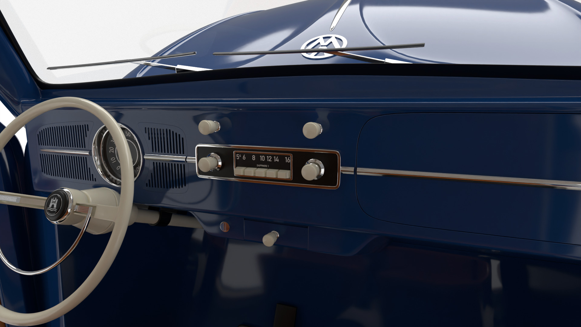 Volkswagen Beetle 1300 1963 HQ 3d model 3D model_23