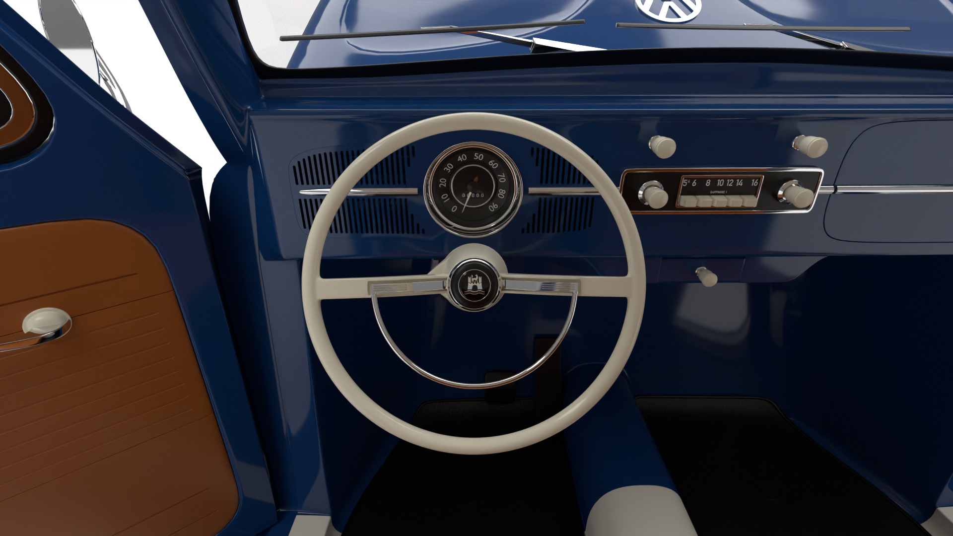 Volkswagen Beetle 1300 1963 HQ 3d model 3D model_22
