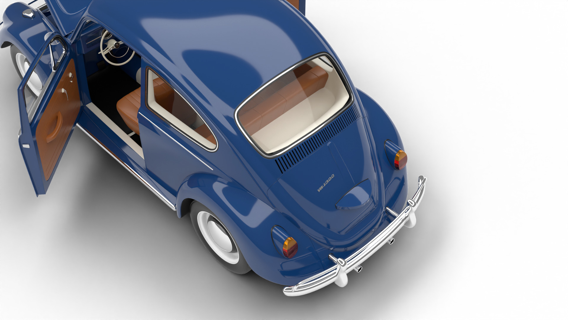 Volkswagen Beetle 1300 1963 HQ 3d model 3D model_9