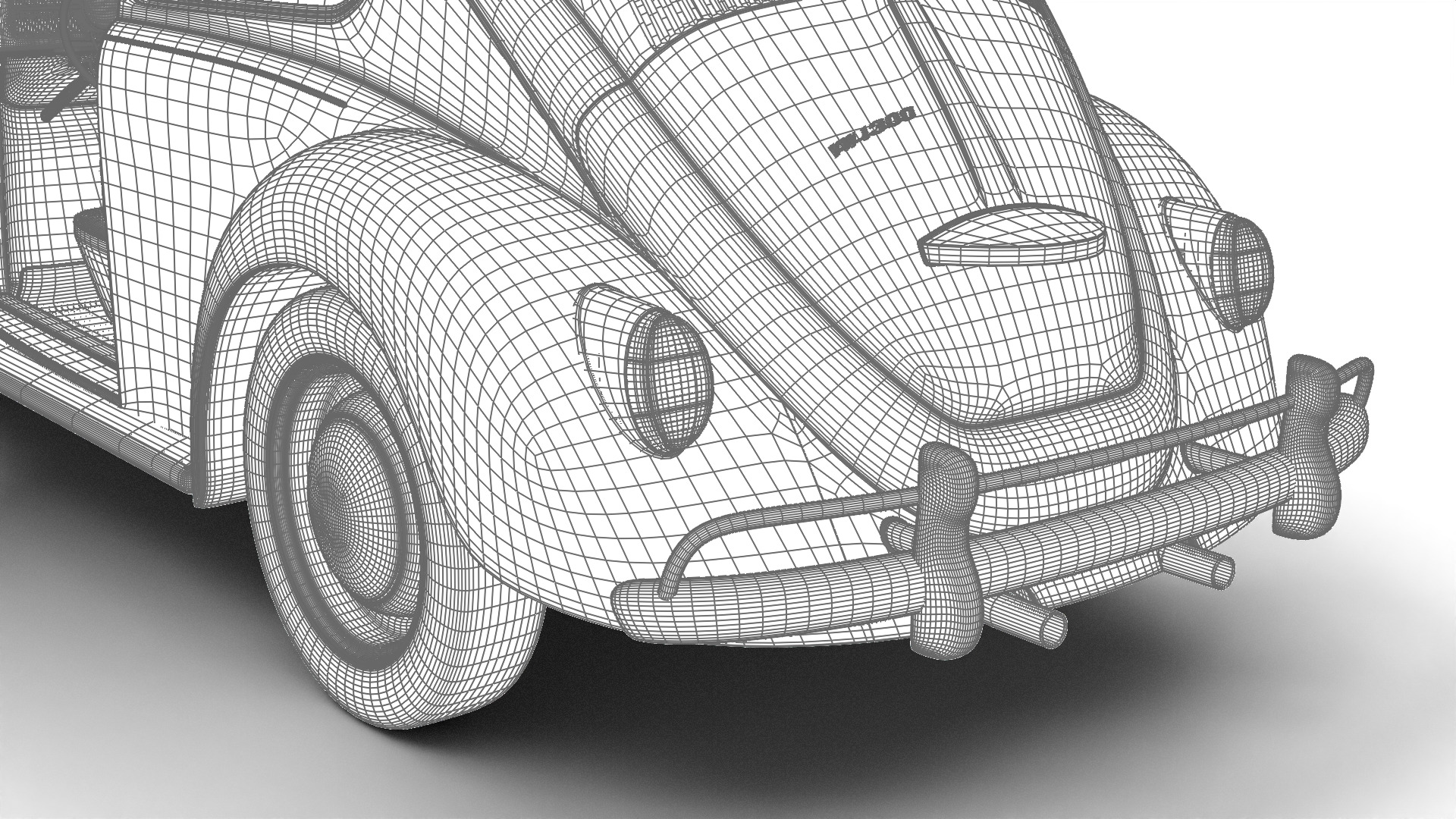 Volkswagen Beetle 1300 1963 HQ 3d model 3D model_28