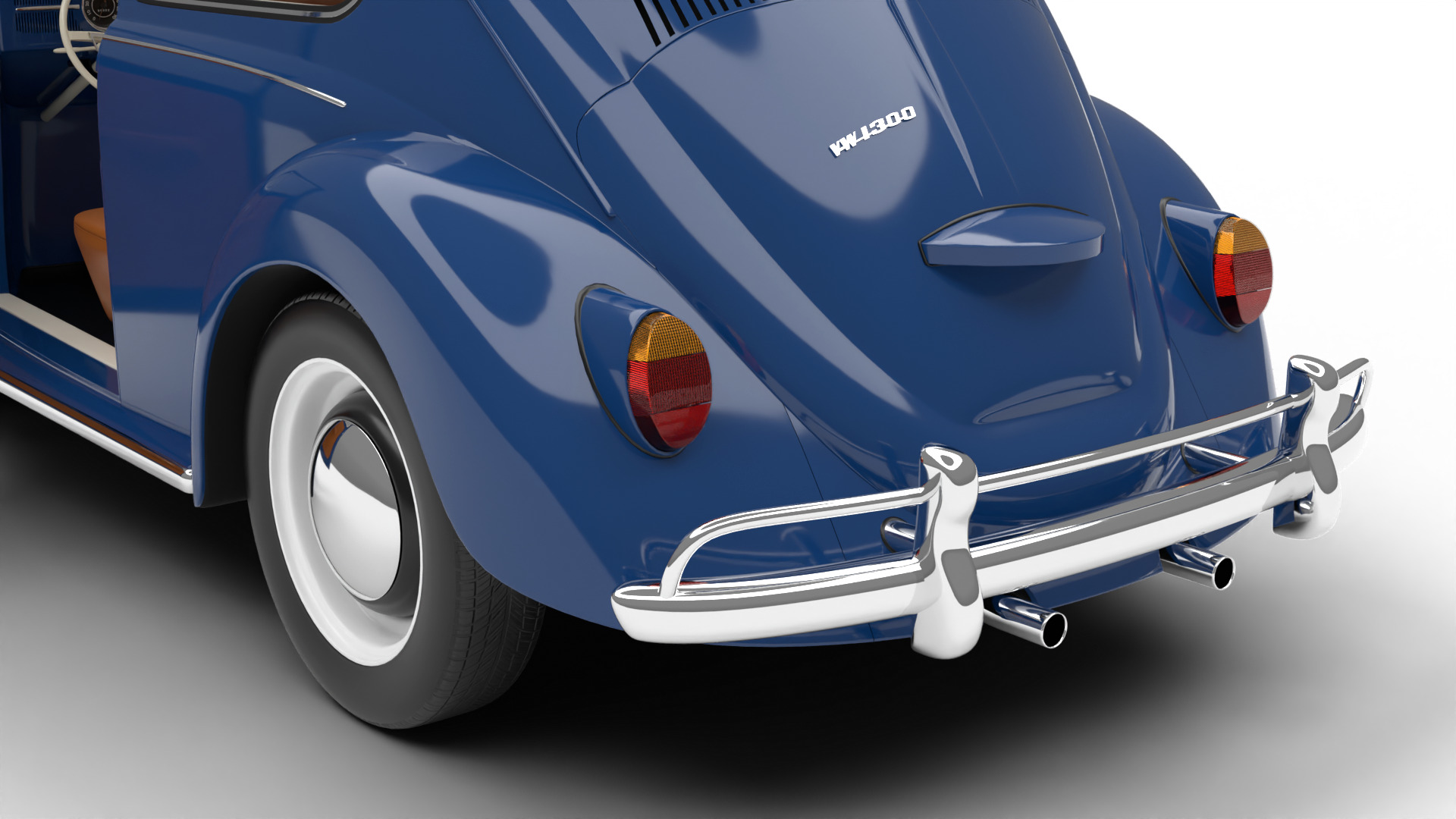 Volkswagen Beetle 1300 1963 HQ 3d model 3D model_3