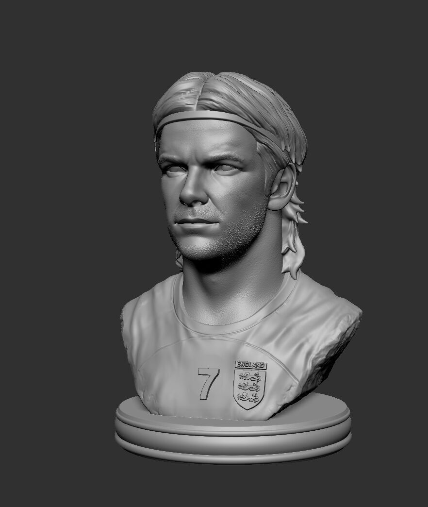 David Beckham 3D print model_6