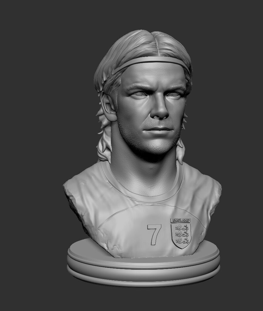 David Beckham 3D print model_2