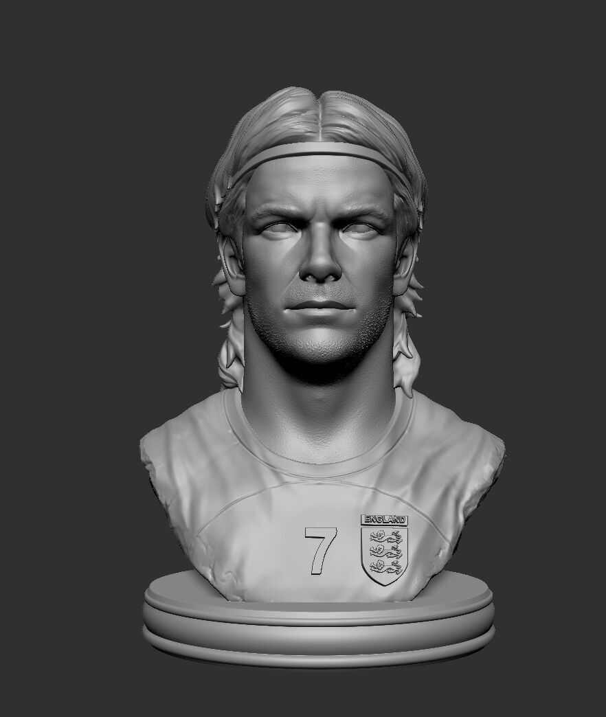David Beckham 3D print model_1