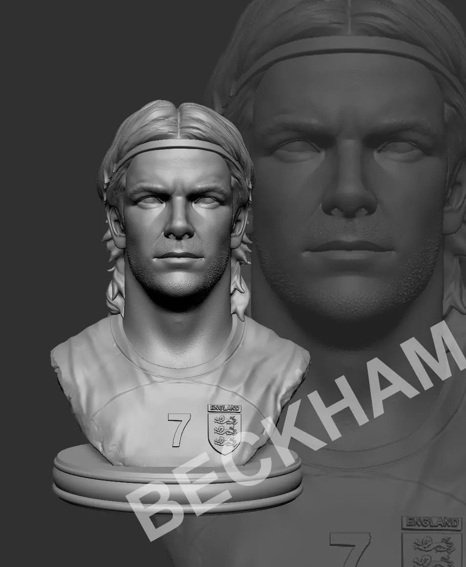 David Beckham 3D print model_0