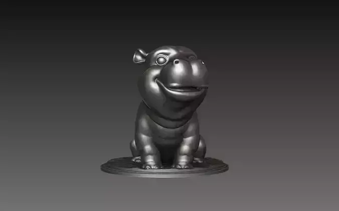 Hippo 3D Print Model