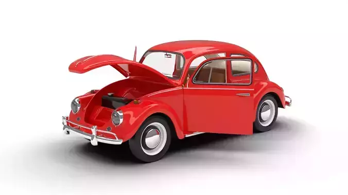 Volkswagen Beetle 1300 1963 HQ 3d model