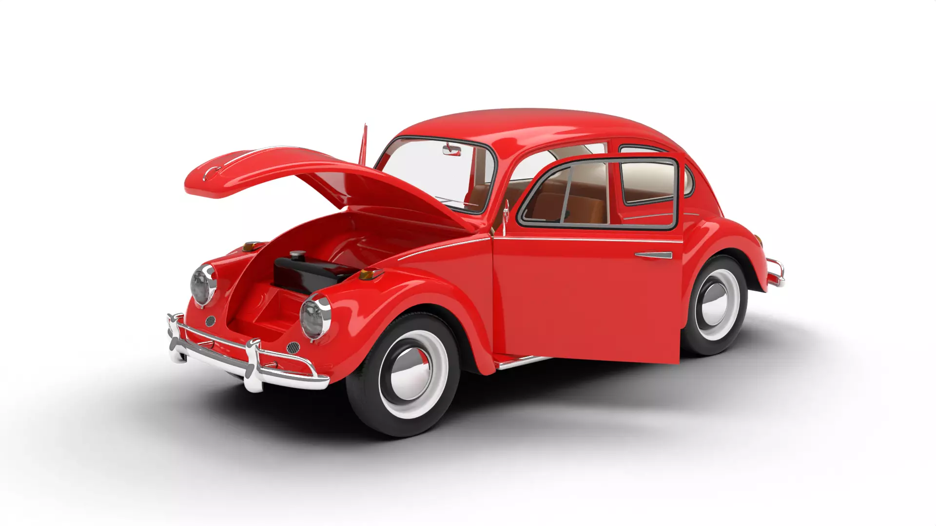Volkswagen Beetle 1300 1963 HQ 3d model 3D model