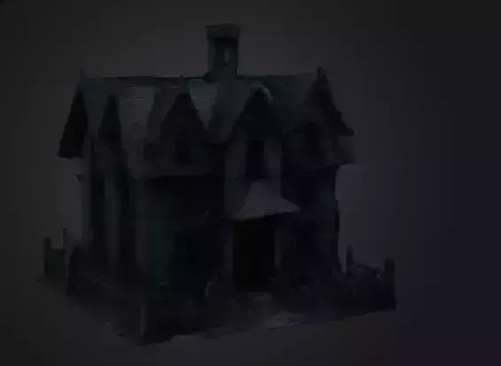 Demonic horror house 3D model