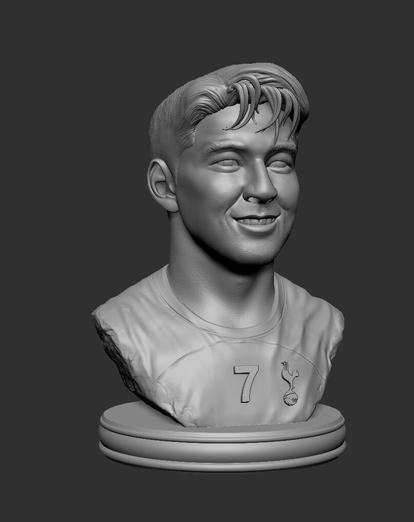 SON HEUNG MIN 3D print model_2