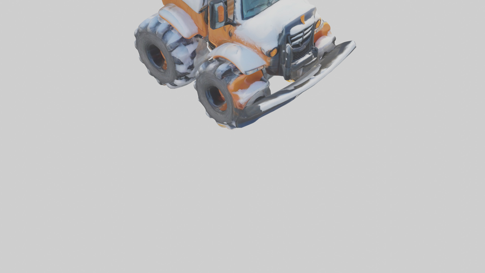 Cartoon Snow Plow model 3D model_6