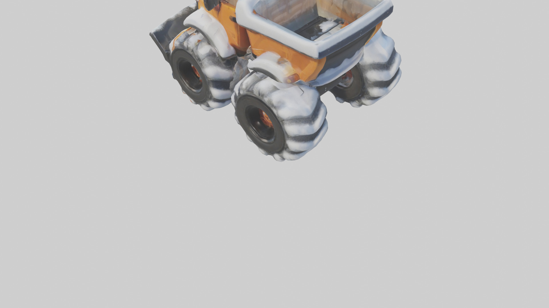 Cartoon Snow Plow model 3D model_3