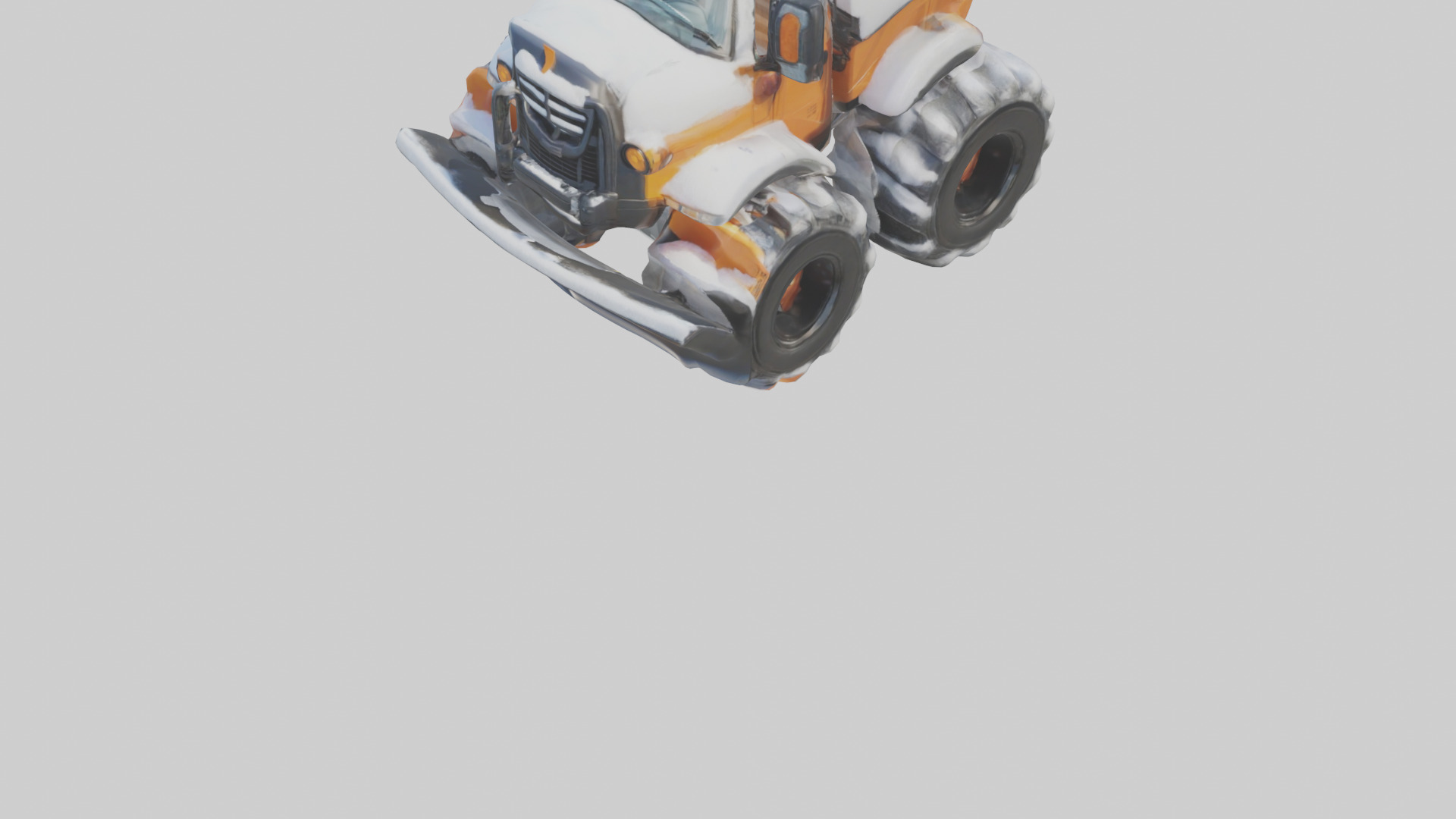 Cartoon Snow Plow model 3D model_5