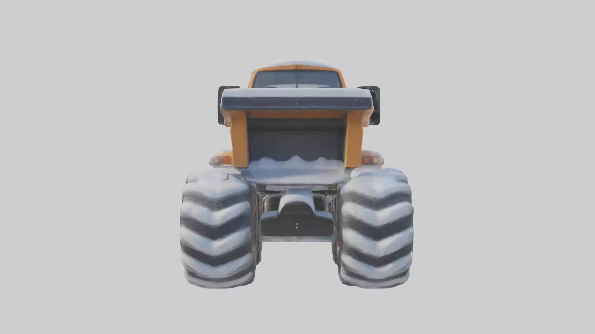 Cartoon Snow Plow model 3D model_0