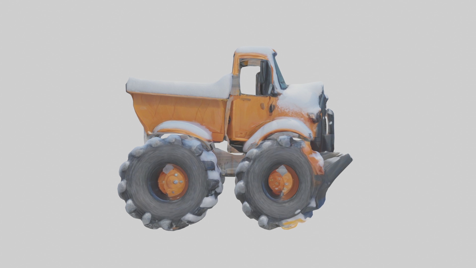 Cartoon Snow Plow model 3D model_13