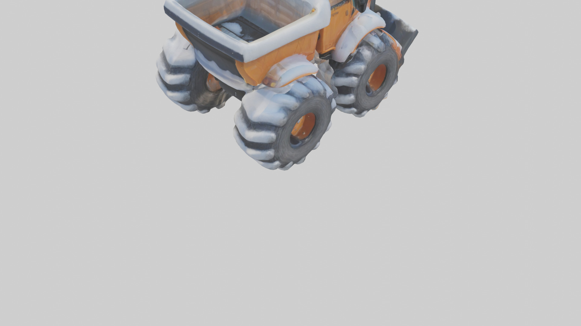 Cartoon Snow Plow model 3D model_4