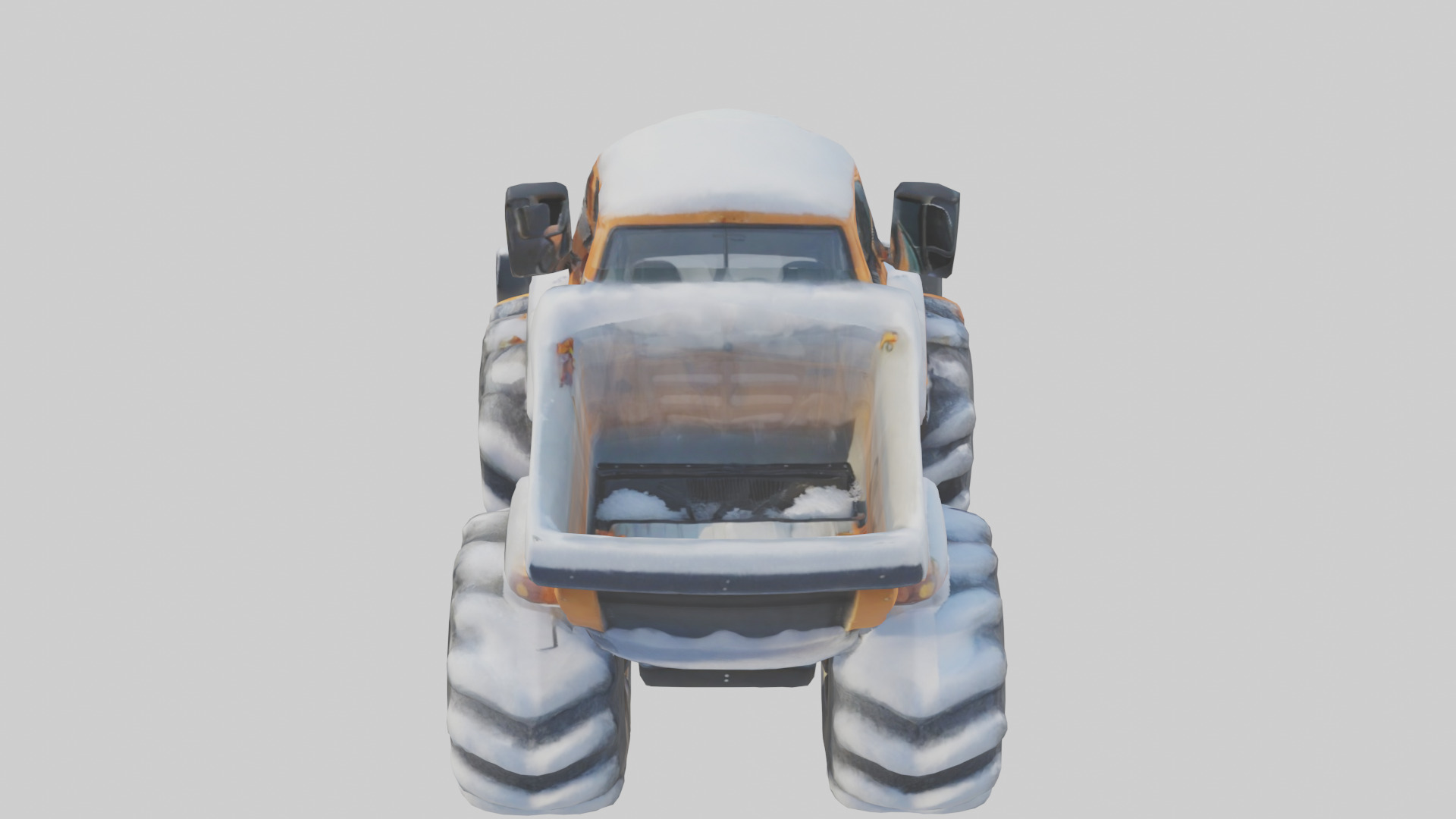 Cartoon Snow Plow model 3D model_15