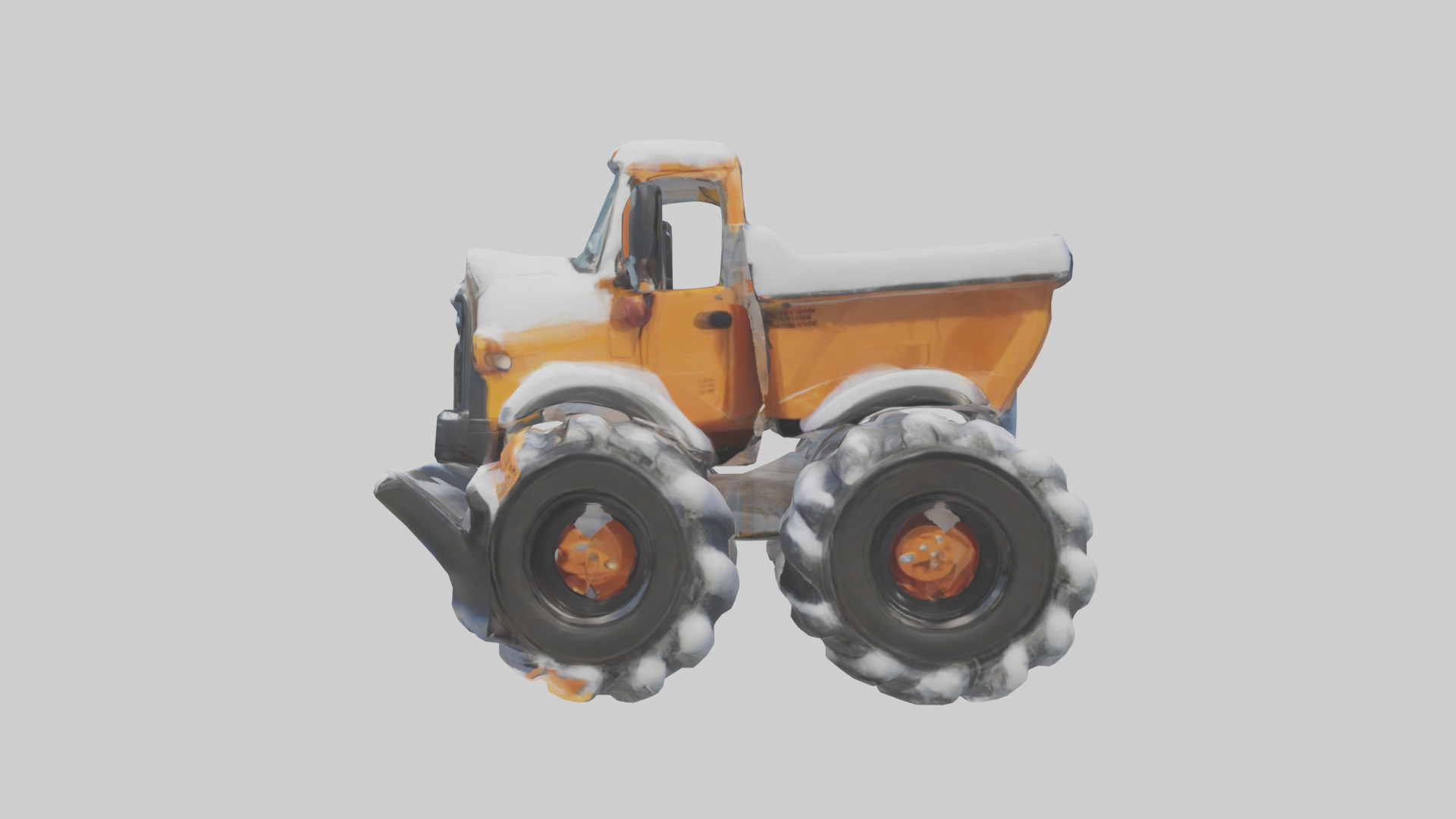 Cartoon Snow Plow model 3D model_12