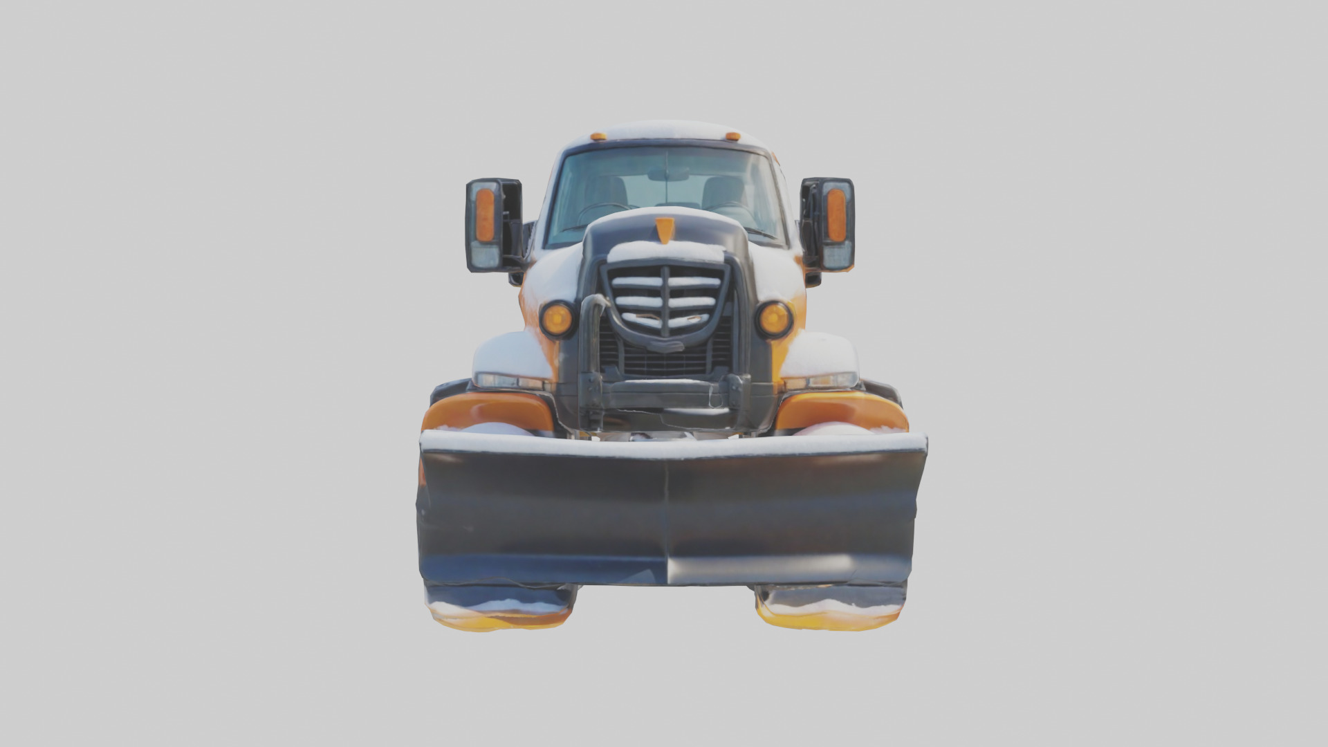 Cartoon Snow Plow model 3D model_9