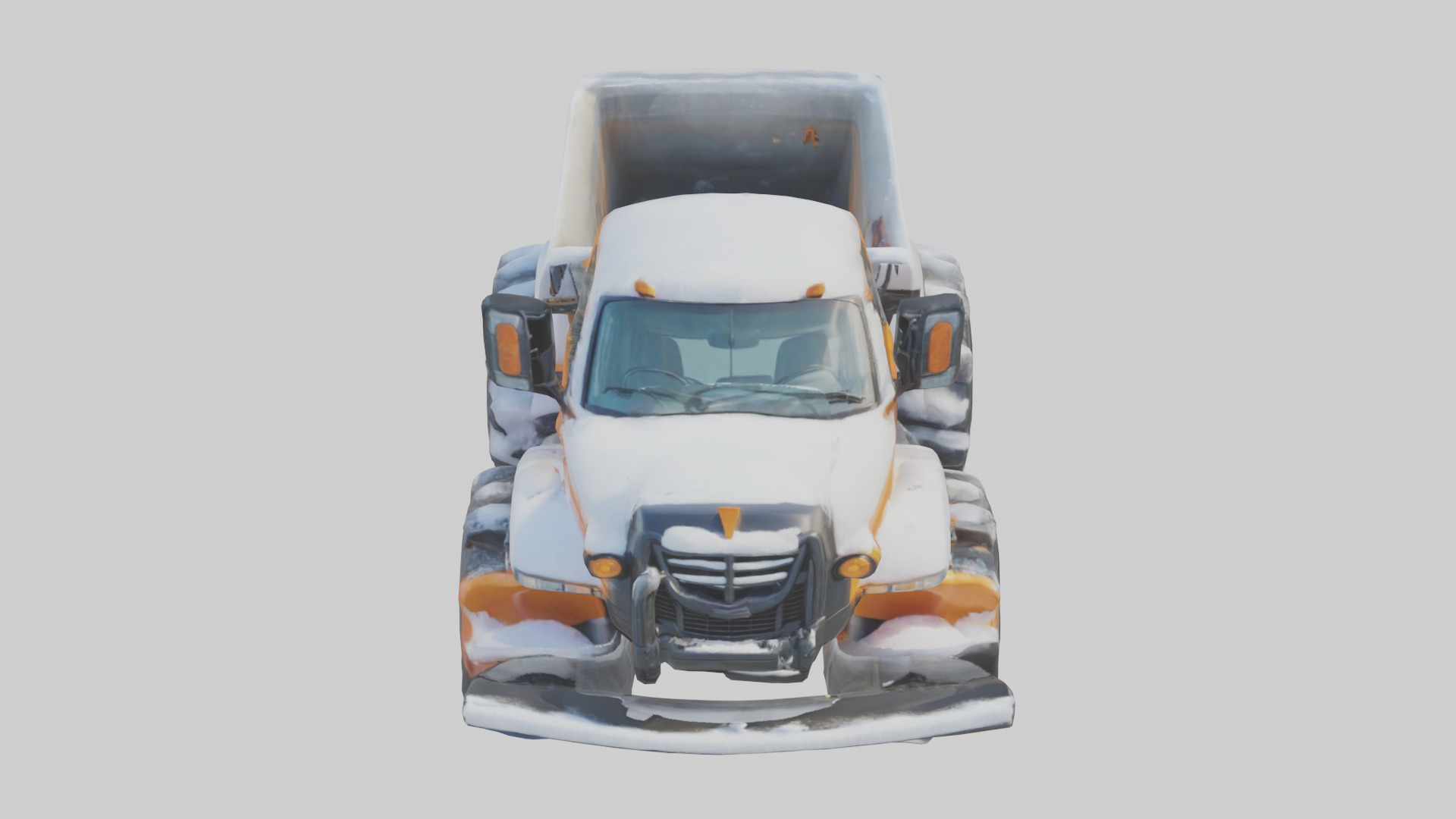 Cartoon Snow Plow model 3D model_16