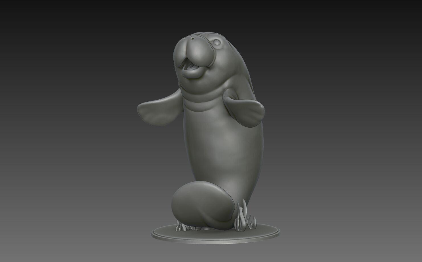 Manatee 3D Print Model 3D print model_3