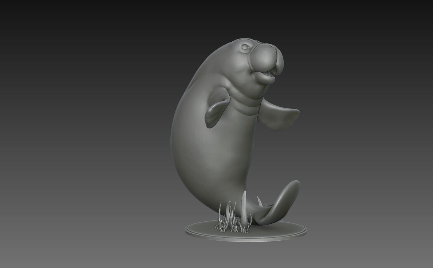 Manatee 3D Print Model 3D print model_1