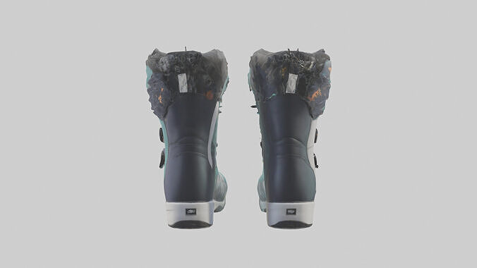 Cartoon Snowboard Boots model 3D model