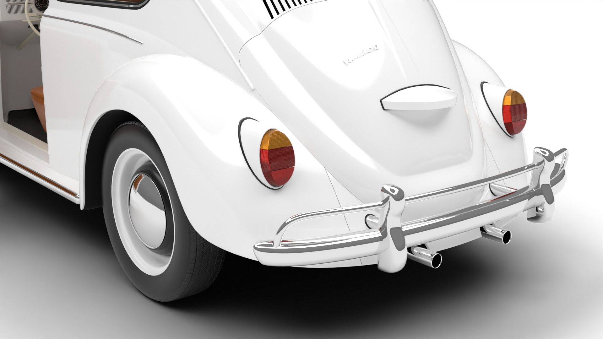 Volkswagen Beetle 1300 1963 HQ 3d model 3D model_3