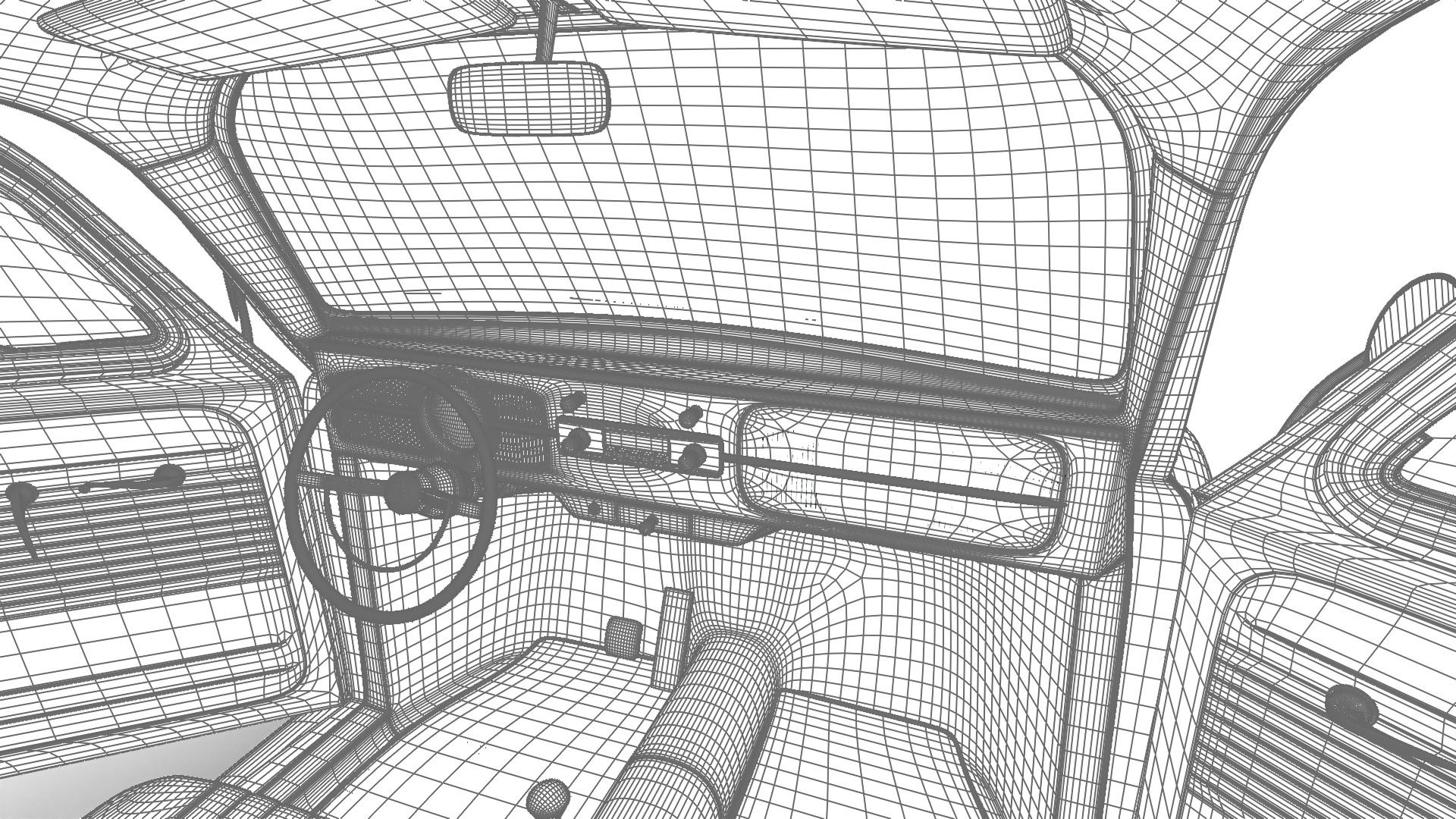 Volkswagen Beetle 1300 1963 HQ 3d model 3D model_46