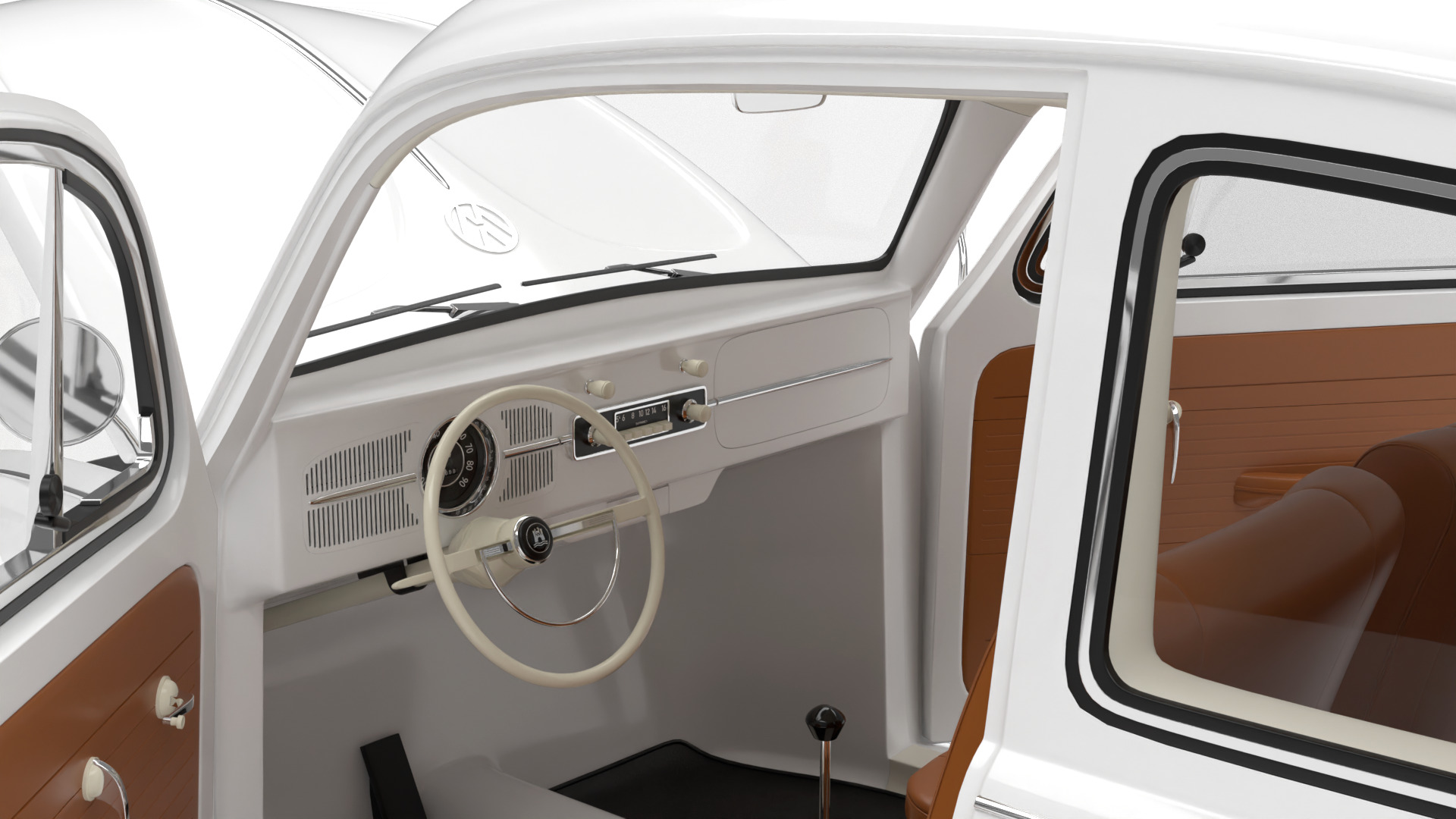 Volkswagen Beetle 1300 1963 HQ 3d model 3D model_18