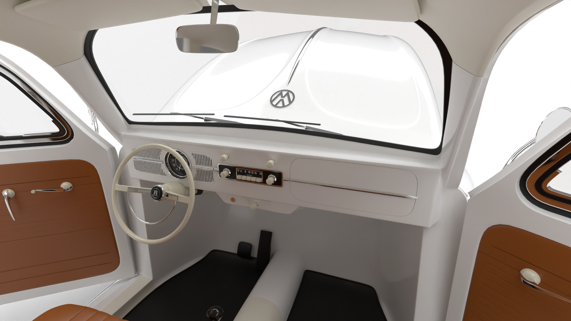 Volkswagen Beetle 1300 1963 HQ 3d model 3D model_21