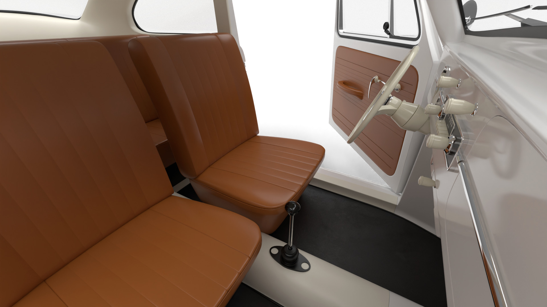 Volkswagen Beetle 1300 1963 HQ 3d model 3D model_24